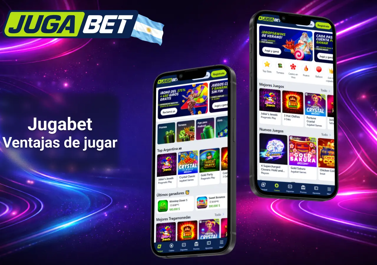 Jugabet Argentina ventajas de jugar en la app móvil con bonos y acceso rápido